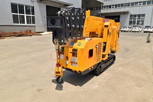 Mesin pengangkat derek warna kustom Spider Crane kapasitas beban 3ton daya ganda dengan CE - Product Image 4