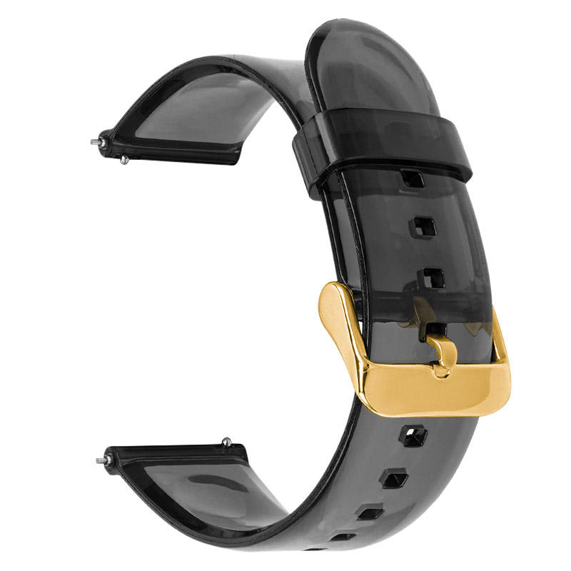 Transparent Balck+Gold Buckle