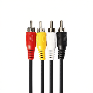 <b>Rca</b> Video <b>Cable</b> 4x <b>Rca</b> Male Male 2m Black - Product Image 2