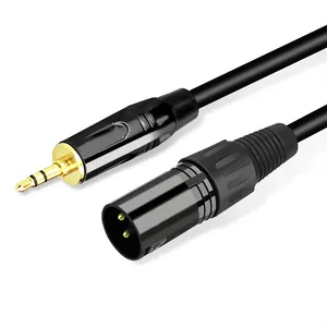 Xlr To 3.5mm Cable 1.5m/Customized Jack 3.5mm TRS to XLR Male Cable Microphone Amplifier Audio Board Audio Mixer Speaker Jacket