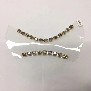 Remaches de diamantes de imitación Perla <span class=keywords><strong>PU</strong></span> Transparente Invisible Tacones altos Sandalias Chanclas Suela superior Welt Strips String - Product Image 5