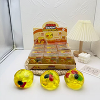 Jouet Squishy en Vaseline Transparente à l'Huile de Coco et Pomme, Vaseline Squishy Géante en Forme de Fruit à Presser, Jouet Sensoriel Anti-Stress, Cadeau, Vente en Gros
