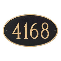 Plaque d'adresse en métal personnalisée élégante, panneau de numéro de maison gravé, plaque de porte d'hôtel en laiton antirouille pour décoration murale extérieure