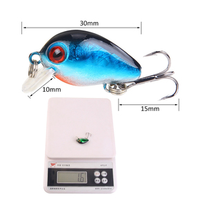 Crankbaits <span class=keywords><strong>30mm</strong></span> 1.6g leurre de pêche appâts durs bateau océan Topwater leurres matériel de pêche pour truite bar perche - Product Image 4