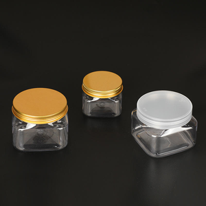 Custom Color PET <b>Plastic</b> Cream Jar with Screw Cap Lids 150ml/300ml for Skin Care Face Scrub Eye Cream & Body Butter Lotion - Product Image 5