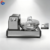 Hachoir à viande commercial 6L en acier inoxydable 304, coupe-viande, hachoir à légumes, mélangeur, machine à hacher la viande, prix usine