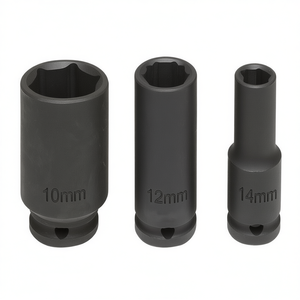 Fervi <b>Impact</b> <b>Socket</b> Wrench Set 3 Pc 10mm 12mm 14mm Deep Drive - Product Image 2