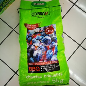 Sacchetto di Carbone Meccanizzato da 5kg, Carbone di Bambù, Sacchetto Tessuto Stampato in PP, Confezione Portatile per Barbecue all'Aperto - Product Image 4