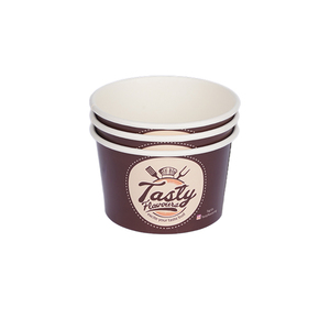 6oz Tủ đông kem lưu trữ <span class=keywords><strong>container</strong></span> Chất lượng cao Kem Cốc giấy tùy chỉnh Gelato giấy bát - Product Image 2