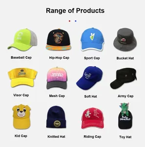 Custom Hat Cotton 6 Or 5 Pieces High Quality Golf Sports Men's Hat With Raised 3D Embroidered Baseball Hat Logo