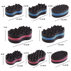 Éponge à boucles afro double face de haute qualité pour hommes noirs, divers styles, éponge à torsades pour cheveux - Product Image 3