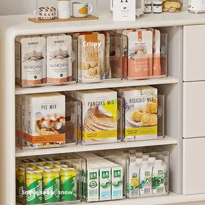 Seçim eğlenceli PET masaüstü geri çekilebilir saklama kutusu oturma odası çalışma odası için-sürdürülebilir istiflenebilir kabine kitaplar depolama sepeti - Product Image 4