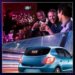Programmable LED Car Sign Rectangular Bluetooth App Control Static Text <b>Display</b> Vehicle Exterior USB Powered - Product Image 4