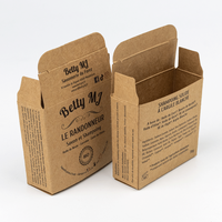 Boîte de papier à savon fait main avec logo personnalisé en gros Boîte à savon faite maison en papier kraft recyclé