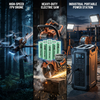 Batterie de drone personnalisée rechargeable 21700 50PL sans tableaux de connexion, haute capacité de décharge 25C, charge 2C, 6S3P 15000mAh