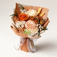 Bouquet de roses éternelles, roses réelles préservées, boîte cadeau, vente en gros pour la Saint-Valentin, anniversaire, OEM