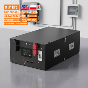 กล่องแบตเตอรี่ LiFePO4 48V DIY สำหรับ EU Stock 15kwh พร้อม JK V19 BMS 280Ah 300Ah กล่องแบตเตอรี่ Lifepo4 สำหรับเก็บพลังงานแสงอาทิตย์ภายในบ้าน - Product Image 1
