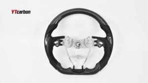 พวงมาลัยคาร์บอนไฟเบอร์แท้ YTcarbon สำหรับ <span class=keywords><strong>Stallion</strong></span> JDM อะไหล่ตกแต่งภายในรถยนต์ สไตล์รถแข่ง ปรับแต่งได้ - Product Image 2
