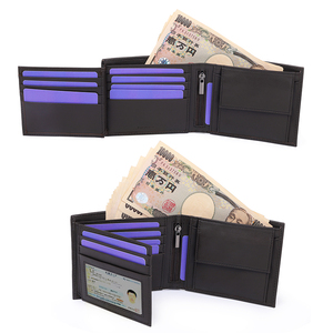 Di alta qualità Custom sottile borsellino in fibra di carbonio RFID portafoglio di grande capacità di carta d'identità fermasoldi fabbrica borsa a tracolla da uomo - Product Image 5