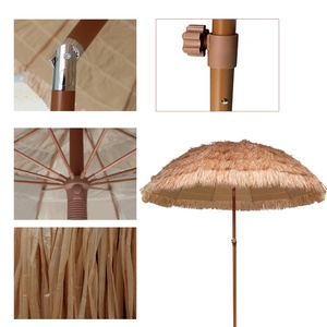 Heavy Duty Manual Iron <b>Frame</b> Commercial Windproof Beach Patio Umbrella 360 <b>Degree</b> Rotation Crank Lift Travel Outdoor Garden - Product Image 4