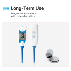 เครื่องวัดอุณหภูมิอิเล็กทรอนิกส์แบบดิจิตอล สำหรับดูแลส่วนบุคคล  หน้าจอแสดงผลสองสเกล พร้อมปุ่มแจ้งเตือนไข้ และเสียงเตือน - Product Image 4