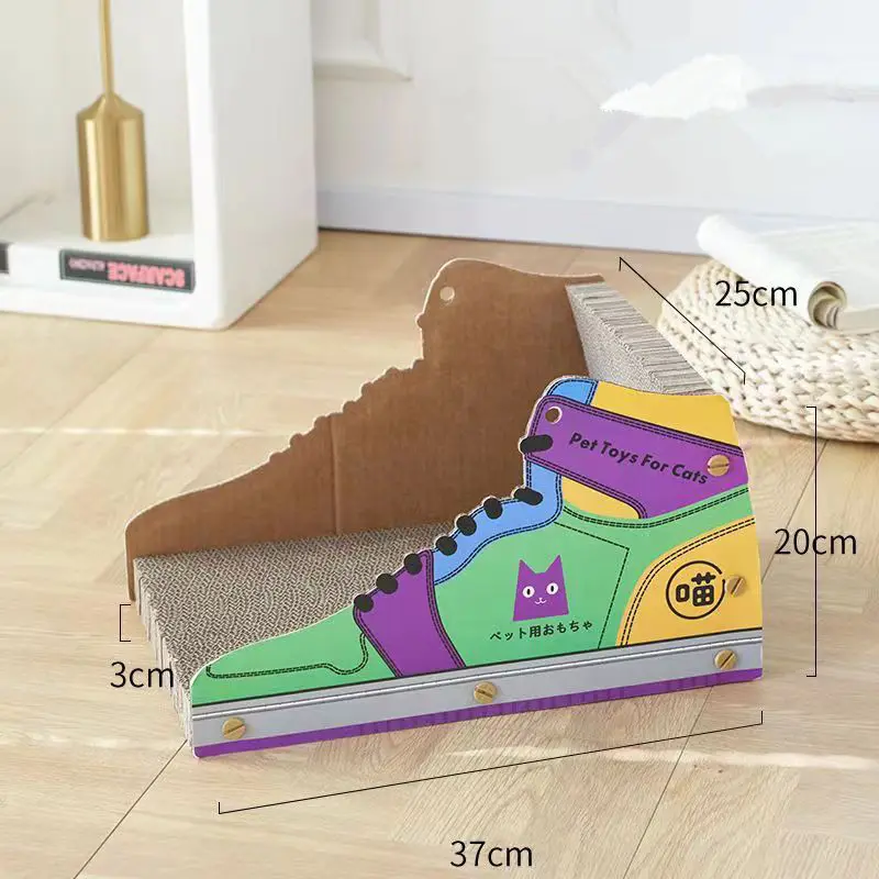 Sepatu kreatif bentuk cakar kucing sepatu kriket papan cakar kucing