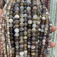 Perles rondes en agate naturelle du Golfe Persique, 4 6 8 10 12mm, pour la fabrication de bijoux, bracelets et colliers, marque Tactful, modèle 0060