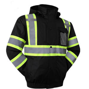 कस्टम सस्ती कीमत फैशन हाई-विद निर्माता बाहरी पुरुष चिंतनशील सुरक्षा कार्य जैकेट - Product Image 1