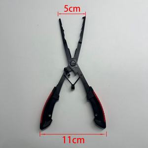 Ztc466 <b>Fishing</b> Plier Black Titanium Steel Portable Multi Functional Dehooking <b>Tool</b> Outdoor Use - Product Image 3