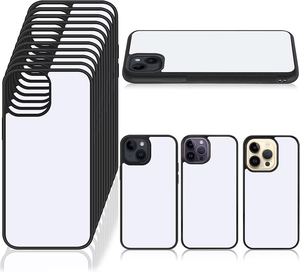 Coques de téléphone en aluminium imprimées 2D par sublimation, de haute qualité et bon marché, en TPU et PC, pour iPhone et smartphones Redmi - Product Image 2