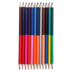 Matite colorate a doppio colore 12 pezzi 24 colori matite colorate a doppio nucleo a base di olio per bambini studenti disegno adulto - Product Image 2