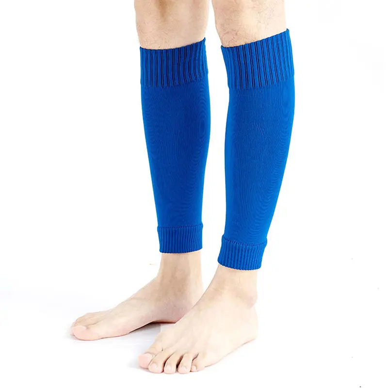 Colorful Elastic Calf Sleeve Support Men Soccer Basketball Football Sports Shin Guard Holder Soccer Socks Leg Protector