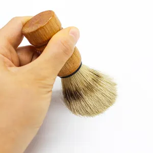 Friseursalon Holz schwein borste Männer Pflege Rasieren Reinigung Bart bürste Herren Dachs Haar Rasierpinsel
