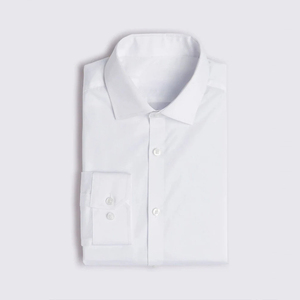 पुरुषों की सफेद स्लिम फिट गैर-लौह सूती शर्ट वसंत के लिए नए औपचारिक कार्यालय पहनने की प्रवृत्ति - Product Image 4