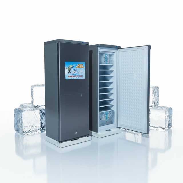 OEM Solar Ice Maker DC24V 198L 255L 11/7Layers with Solar System Solar Ice Block Maker 60KG/day Household Use DIY or for Shop