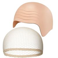Bonnet chauve d'Halloween Peau chauve Tête épaisse en latex Tête de mort Perruque chauve Chapeau de déguisement Halloween Cosplay Chapeaux pour enfants et adultes