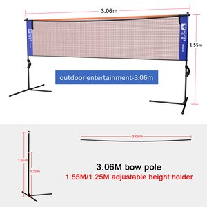 Venta al por mayor <span class=keywords><strong>red</strong></span> de bádminton con soporte <span class=keywords><strong>para</strong></span> entretenimiento familiar. - Product Image 3