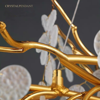 2023 nouvelle conception de luxe salon moderne pendentif lumière lustre pour couloir
