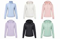 Veste de protection solaire légère à séchage rapide UrbanShield UPF50+ pour femme, avec capuche amovible, demi-fermeture éclair, poignets à trous pour les pouces, maille respirante