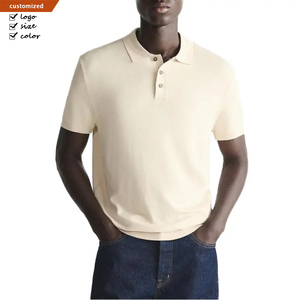 <span class=keywords><strong>Polo</strong></span> <span class=keywords><strong>sans</strong></span> manches en coton de luxe personnalisé pour homme, tricoté, haut de gamme, col rond, sur mesure - Product Image 1