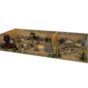 Aire de jeux intérieure commerciale en acier sur le thème de la ferme et du village pour enfants et adultes - Idéale pour centres commerciaux et écoles - Product Image 1