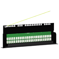Panel Patch telepon pemasangan rak 50-Port 2U | Kabel telekomunikasi Universal untuk pusat Data & Jaringan Perusahaan