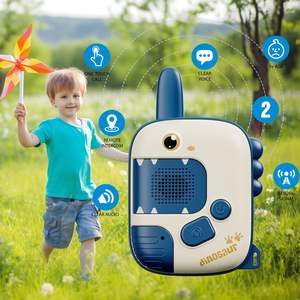 ชุดวอล์คกี้ทอล์คกี้ไดโนเสาร์ 2 ชิ้น ของเล่นสำหรับเล่นกลางแจ้งและในบ้าน ระยะส่งสัญญาณ 1000 ฟุต สำหรับ<span class=keywords><strong>เด็ก</strong></span> ของขวัญวันคริสต์มาสและวันเกิด - Product Image 4