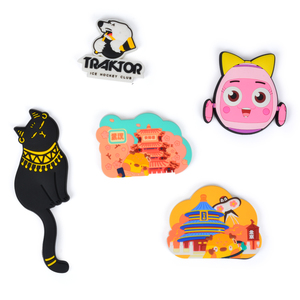 Giá rẻ OEM nhà máy tùy chỉnh 3D logo mềm cao su PVC tủ lạnh nam châm - Product Image 3