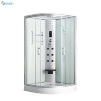 Cabine de douche d'hôtel |   Cabine de douche commerciale en verre trempé, design étanche pour hôtel et appartement
