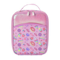 Ensemble de sac à dos scolaire, sac à lunch et trousse à crayons personnalisés pour enfants, filles, mignon, kawaii, imperméable, avec fermeture éclair