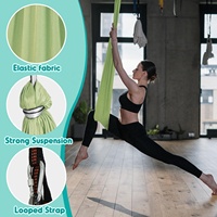 Hamac de yoga anti-gravité pour le fitness, hamac de yoga d'inversion en tissu tricoté en nylon pour améliorer la flexibilité et la force du tronc