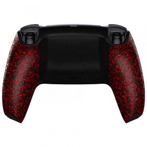Empuñaduras para mando de videojuegos, carcasa de repuesto de goma, color rojo y negro, carcasa trasera para mando de <span class=keywords><strong>PS5</strong></span>, venta al por mayor - Product Image 2