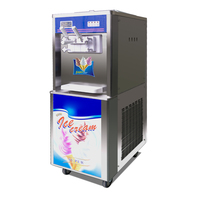 Machine à crème glacée Gongly en acier inoxydable, capacité de 18 à 25 L/H, pour lait de noix, eau et chocolat, crème glacée molle