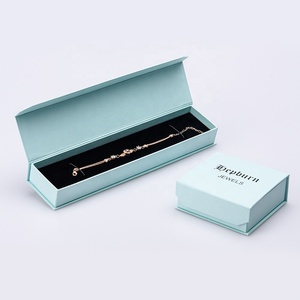 Cao cấp từ hộp đồ trang sức cổ điển mỏng phẳng thủ công các tông cứng với tùy chỉnh in dài gói Matt cán miếng bọt biển lót - Product Image 1